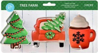 Tree Farm 3 Piece Cookie Cutter Set, Christmas Set