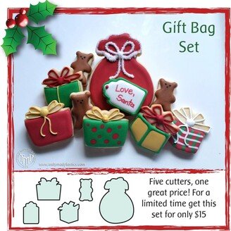 Fast Shipping Christmas Gift Bag Set Cookie Cutter