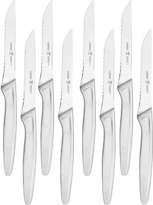 8-pc Stainless Steel Serrated Steak Knife Set