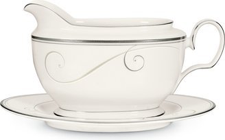 Dinnerware, Platinum Wave Gravy Boat with Stand