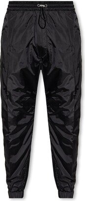 Logo-Tape Tapered-Leg Drawstring Track Pants