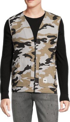 CAT Workwear Camouflage Zip Up Vest