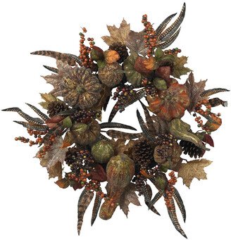 28In Autumn Pumpkin Wreath