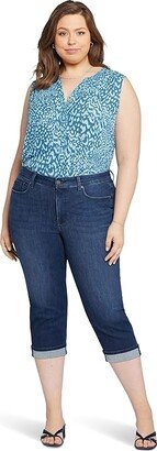 Plus Size Marilyn Crop Cuff in Inspire (Inspire) Women's Jeans