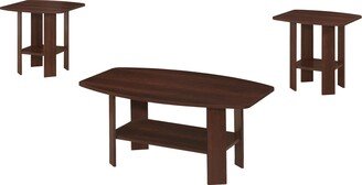 61.5 Cherry Table 3pcs Set - 61.5 x 75.5 x 55.25