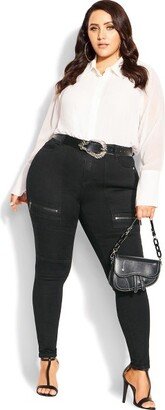 | Women's Plus Size Harley Mila Jean - black wash - 18W