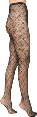 Crisscross Fishnet Tights