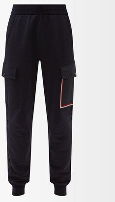 Logo-patch Cuffed Cotton-jersey Track Pants