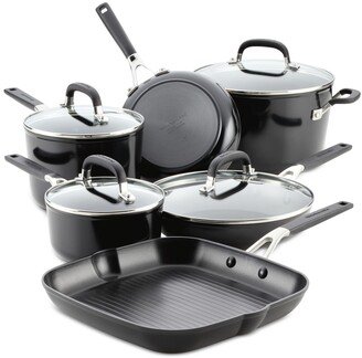 Hard Anodized 10 Piece Nonstick Cookware Pots and Pans Set