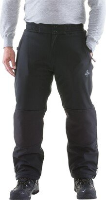 Big & Tall Warm Water-Resistant Softshell Pants with Micro-Fleece Lining - Big & Tall