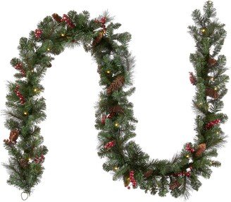 National Tree Company Pre-Lit Artificial Christmas Garland-AD