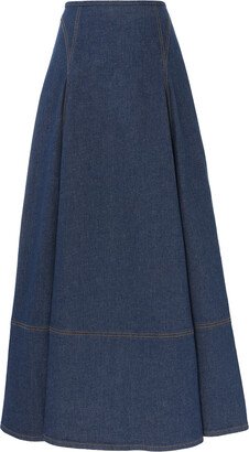 Matchmaker Denim Flare Skirt