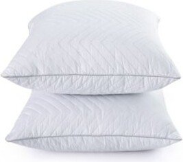 Wave Quilted Down Feather 2 Pack Insert Pillows