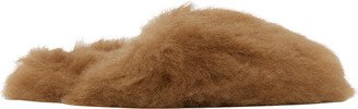 Brown Shearling Slippers