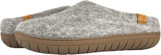 Baabushka Slipper with Rubber Sole (Light Gray) Shoes