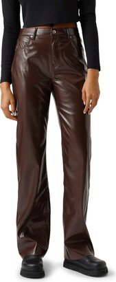 Kithy Loose Patent Leather Pants