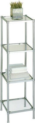 Four Tier Bath Shelf Chrome