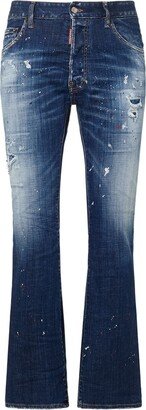 Bootcut stretch cotton denim jeans