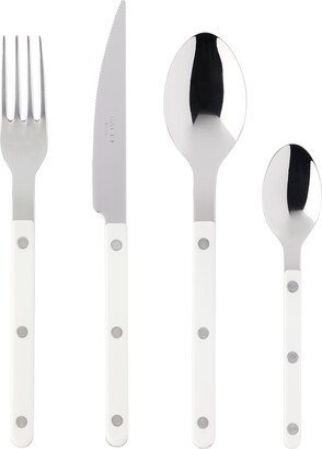 White Bistrot Brilliant Flatware Set, 4 pcs