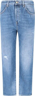 Washington Dee Cee Straight Leg Distressed Jeans