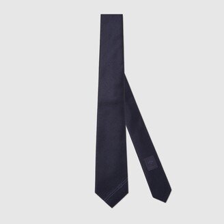 Silk tie with Interlocking G