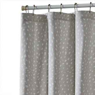 Fawn Printed Tan Shower Curtain 72