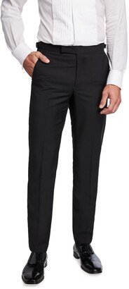 Men's Wool-Mohair Dress Trousers