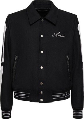 Bones varsity wool jacket