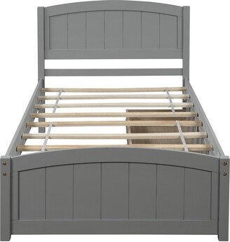 Twin size Platform Bed with Two Drawers