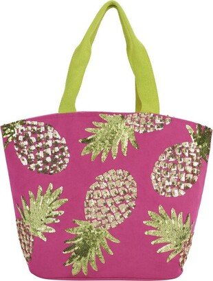 Pineapple Hot Beach Tote Bag