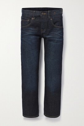 Boy Cropped High-rise Straight-leg Jeans - Blue