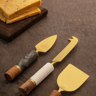 GAURI KOHLI Evora Marble Cheese Knives