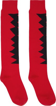 Red Graphic Socks