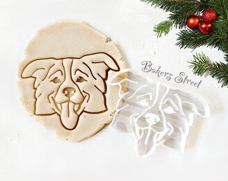 Border Collie Cookie Cutter, Dog Portrait Unique Gift For Pet Owner