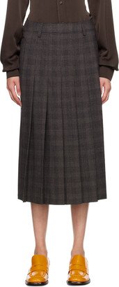 Brown Nimue Midi Skirt