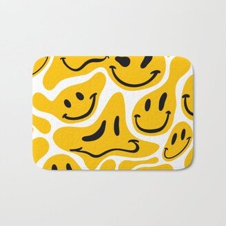 TRIPPY MELTING SMILE PATTERN Bath Mat