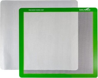 Precision Quilting Tools Precision Fusing Mat (17 x 17) Includes Non-Slip/Nonstick mat with See-Through Design for Applique Creation, and Bonus Teflon Coated Pressing Sheet!