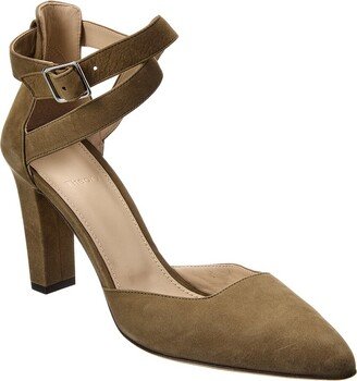 Ankle Wrap Suede Pump