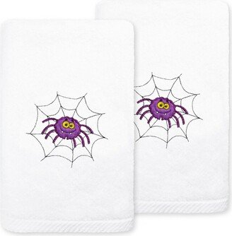 2pc Spider Hand Towel Set White