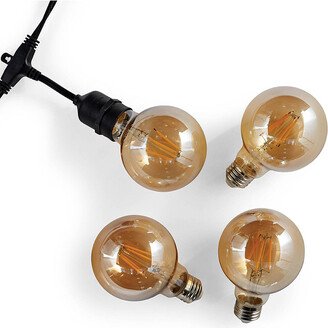 Set of 4 Classic Warm Glow Commercial Edison Light Bulbs