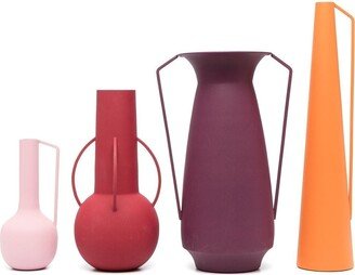 Roman powder-coated vases (set of four)