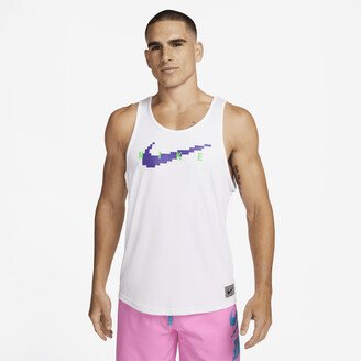 Men's Swim Tank Top in White