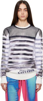 Black & White Jean Paul Gaultier Edition Marinière Sweatshirt