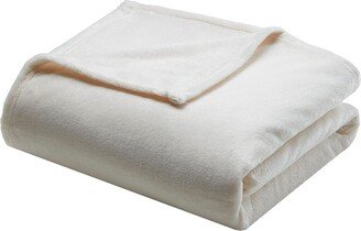 Gracie Mills 1-pc Micro Light Blanket, Ivory - Twin