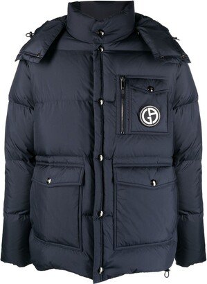 Logo-Patch Padded Jacket-BR