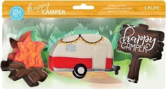 Happy Camper 3 Piece Color Cookie Cutter Set