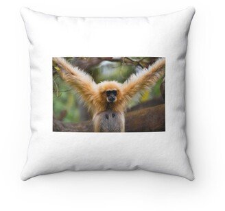 Gibbon Pillow - Throw Custom Cover Gift Idea Room Decor