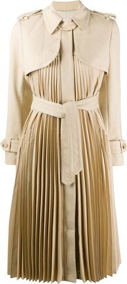 Vino pleated trench coat