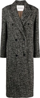 Peak-Lapel Double-Breasted Coat-AB