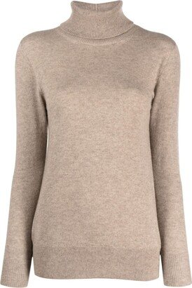 Roll-Neck Cashmere Jumper-CC